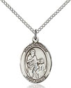 Sterling Silver St. Zachary Pendant 8116