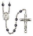 St. Samuel 6mm Hematite Rosary R6002S-8259