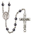 St. Theodore Stratelates 6mm Hematite Rosary R6002S-8415