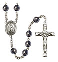 St. Theodora 8mm Hematite Rosary R6003S-8382