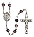 St. Jacob of Nisibis 7mm Brown Rosary R6004S-8392