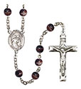 St. Theodore Stratelates 7mm Brown Rosary R6004S-8415