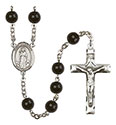 St. Barnabas 7mm Black Onyx Rosary R6007S-8216