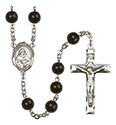 St. Bede the Venerable 7mm Black Onyx Rosary R6007S-8302