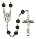 St. Theodore Stratelates 7mm Black Onyx Rosary R6007S-8415