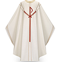 Chasuble Chi Rho White 5090