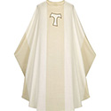 Chasuble David Tau Cross White 5142