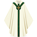 Chasuble White/Green 5180