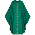 Chasuble Dark Green Dupion 5224