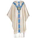 Chasuble Alpha Omega White&#47;Blue 101&#45;0920