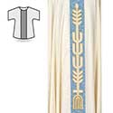 Dalmatic Tree of Life White&#47;Blue SF&#46;240
