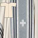Dalmatic Baltimore White&#47;Blue&#47;Silver 4126