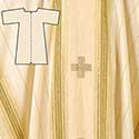 Dalmatic Baltimore White&#47;Yellow 4126