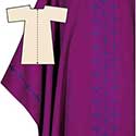 Dalmatic All Saints Narrow Purple 7894