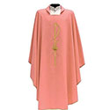 Chasuble Chi Rho Rose 1205