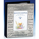 First Communion Pewter Photo Album 23248