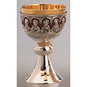 Chalice Last Supper &amp; 6&quot; Bowl Paten Silver Plated
