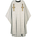 Chasuble &amp; Stole Grey 3290