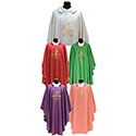 Chasuble with Chi Rho &amp; Apha Omega Embroidery 316