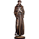 Statue St. Francis of Assisi Wood or Fiberglass 390/2