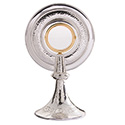 Ostensorium Silver Plated Hammered 495