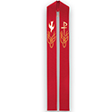 Overlay Stole Red 3239