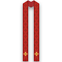 Overlay Stole Red 3978