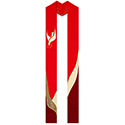 Overlay Stole Red 5127