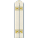 Overlay Stole White 5177