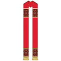 Overlay Stole Red 5308