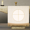 Altar Cover Omega White 5125