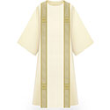 Dalmatic White Crosses &amp; Bands 5177