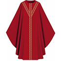 Chasuble Assisi with Woven Band Red 701052