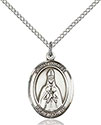 Sterling Silver St. Blaise Pendant 8010