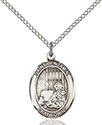 Sterling Silver St. Benjamin Pendant 8013
