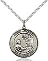 Sterling Silver St. Cecilia Pendant 8016RD