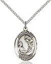 Sterling Silver St. Cecilia Pendant 8016