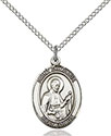 Sterling Silver St. Camillus of Lellis Pendant 8019