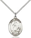 Sterling Silver St. Charles Borromeo Pendant 8020