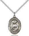 Sterling Silver St. Catherine Laboure Pendant 8021