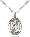 Sterling Silver St. Christopher Pendant 8022