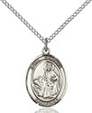 Sterling Silver St. Dymphna Pendant 8032