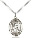 Sterling Silver St. Elizabeth of Hungary Pendant 8033