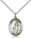 Sterling Silver St. Genesius of Rome Pendant 8038