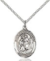 Sterling Silver St. John the Baptist Pendant 8054