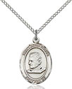 Sterling Silver St. John Bosco Pendant 8055