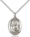Sterling Silver St. John the Apostle Pendant 8056