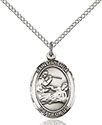 Sterling Silver St. Joshua Pendant 8059