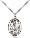 Sterling Silver St. Jude Thaddeus Pendant 8060