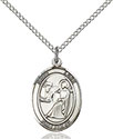 Sterling Silver St. Luke the Apostle Pendant 8068